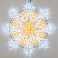 Светодиодная фигура Снежинка Ardecoled ARD-Snowflake-M12-900x900-720Led White/Warm (34262)