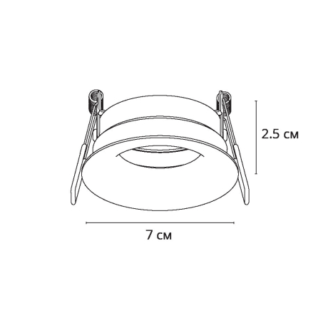 Нарушена упаковка! <730541> Встраиваемый светильник под лампу GU10 Arte Lamp Ducre A8095PL-1WH