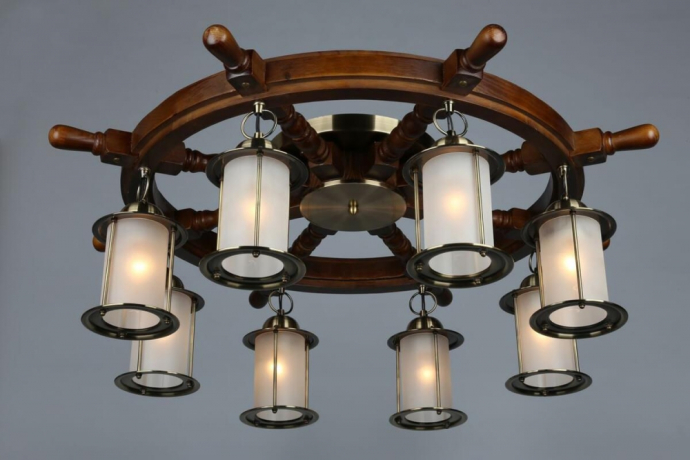 Люстра потолочная с лампочками Omnilux OML-50307-08+Lamps 