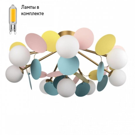 Люстра потолочная с Led лампочками в комплекте LOFT IT 10008/8C Mult+Lamps 
