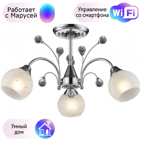 Потолочная люстра Velante с поддержкой Маруся 707-107-03-М 