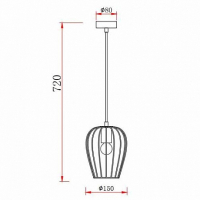 Светильник подвесной с Led лампочками в комплекте Rivoli Б0047367+Lamps