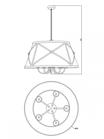 Подвесная люстра Moderli Berta V1260-5P 