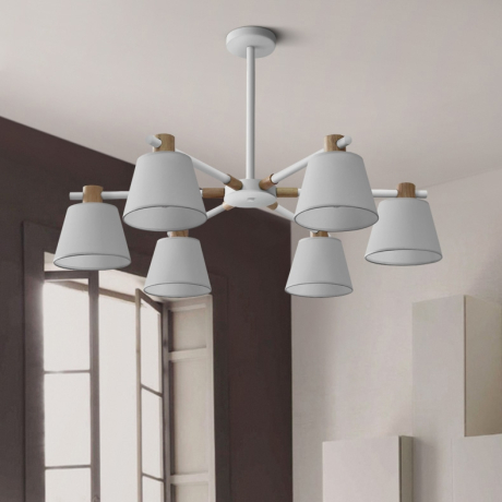 Люстра на штанге Natura A WHITE 6 ImperiumLoft NATURAAW01 (177987-26) 