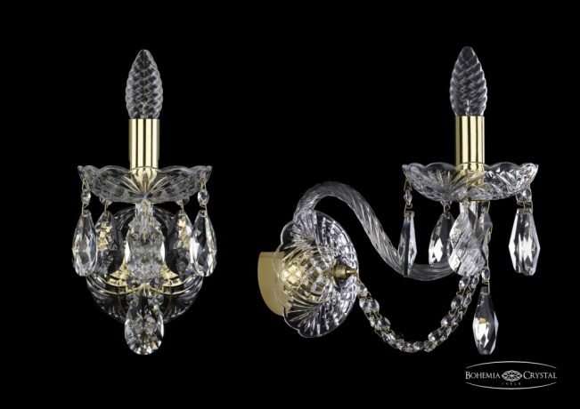 1402B/1/195/XL/G Бра Bohemia Ivele Crystal 