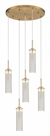 Подвесной светильник Indigo Torcia 11038/5PL Brass 