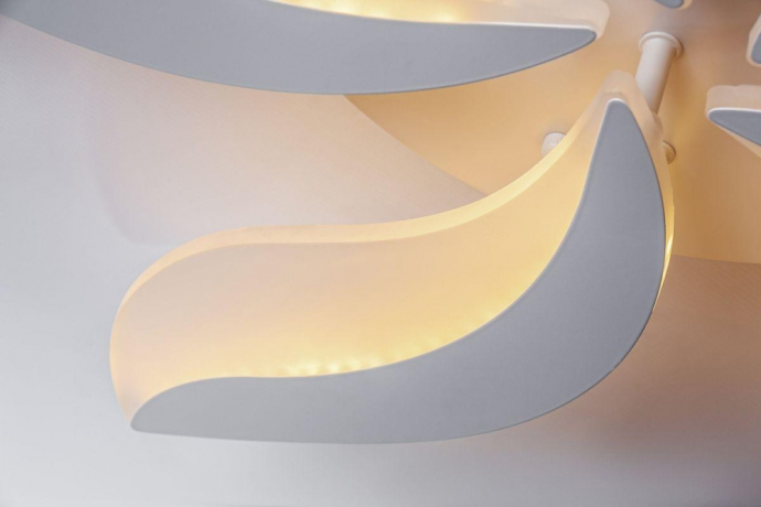 Потолочная диммируемая люстра с пультом ДУ Escada Wind 10214/SG (60W) 