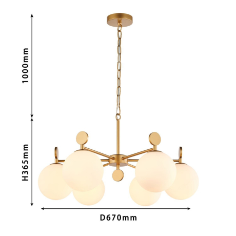 Подвесная люстра Favourite Absolute с поддержкой Алиса 2928-6P-A 