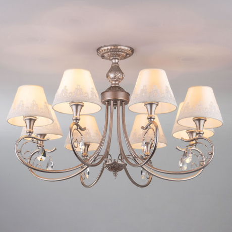 Потолочная люстра Eurosvet Incanto 60069/8 серебро 