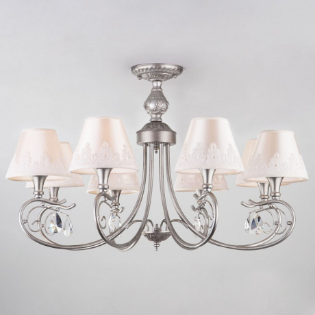 Люстра на штанге Eurosvet Incanto 60069/8 серебро 