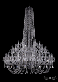 1402/24+12+6/460/h-176/2d/Ni Подвесная люстра Bohemia Ivele Crystal