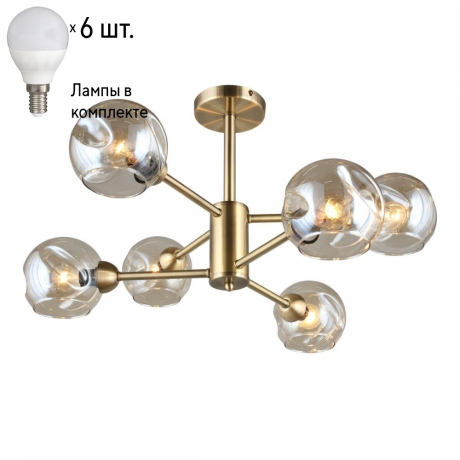 Люстра потолочная с лампочками Omnilux OML-93307-06+Lamps 