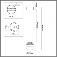 Подвесной светильник Odeon Light L-Vision Roni 5037/9L