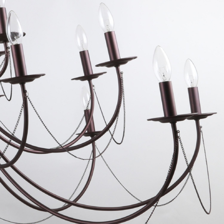 Большая люстра со светодиодными лампочками, комплект от Lustrof. №179016-616780 