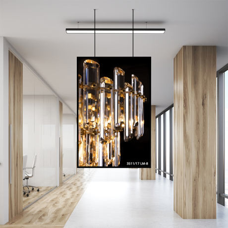 Каскадная люстра со светодиодными лампочками E14 , комплект от Lustrof. №444832-622995 