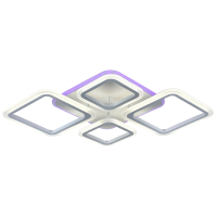 Светодиодная люстра с ПДУ Profit Light 8075/2+2 WHT 88W+8W RGB