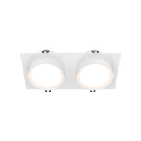 Встраиваемый светильник Maytoni Technical Hoop DL086-02-GX53-SQ-W