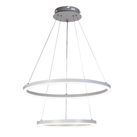 Подвесная диммируемая люстра с пультом ДУ Profit Light 6037/2 WHT 116W 