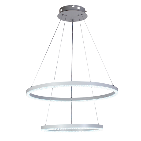 Подвесная диммируемая люстра с пультом ДУ Profit Light 6037/2 WHT 116W 