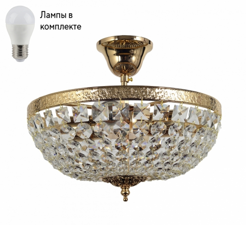 Потолочная люстра с лампочками Arti Lampadari Favola E 1.3.30.101 G+Lamps 