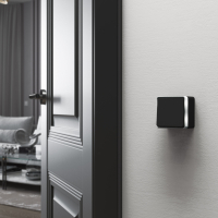 Выключатель одноклавишный Gallant (черный/хром) Werkel W5010035