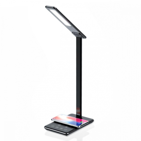 Светодиодная настольная лампа с беспроводной зарядкой и USB портом Ambrella light Desk DE582 
