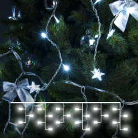 1,8*0,5м. Гирлянда бахрома белый свет Eurosvet 230V 100-002 (a049841)