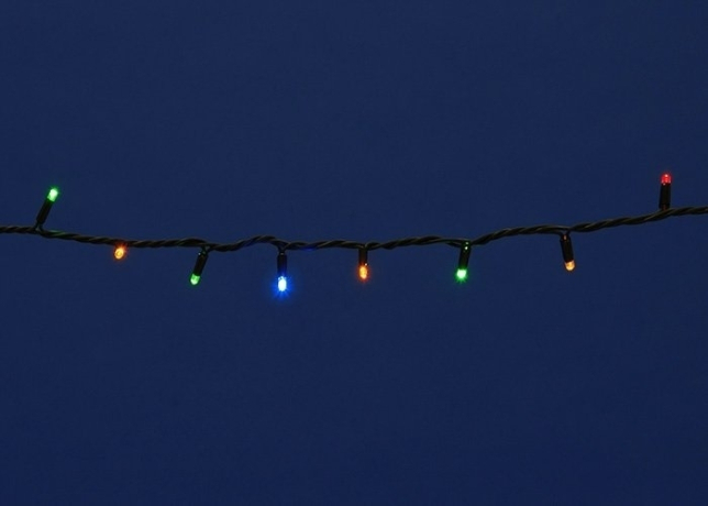 Нарушена упаковка!  <185493> Гирлянда светодиодная 10м с эффектом мерцания. Соединяемая IP67 Uniel (UL-00003943) (ULD-S1000-120-TBK)