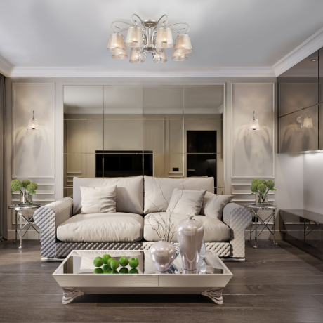 Потолочная люстра Eurosvet Liona 60065/8 серебро 