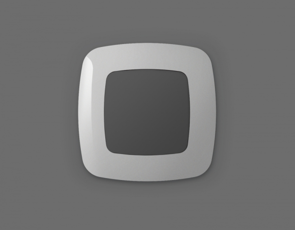 Лицевая панель OMEGA (Графит Мягкое касание) заглушка для суппорта QUANT OP9160 