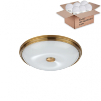 Настенно-потолочный светильник с лампочками Odeon Light Pelow 4956/4+Lamps E14 P45